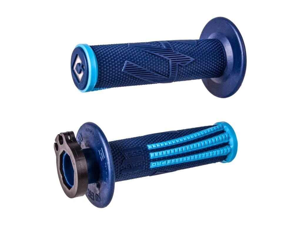 ODI-H36EPDU Manopole ODI Emig Pro V2 Lock-on Full Diamond blu, COD: ODI-H36EPDU
