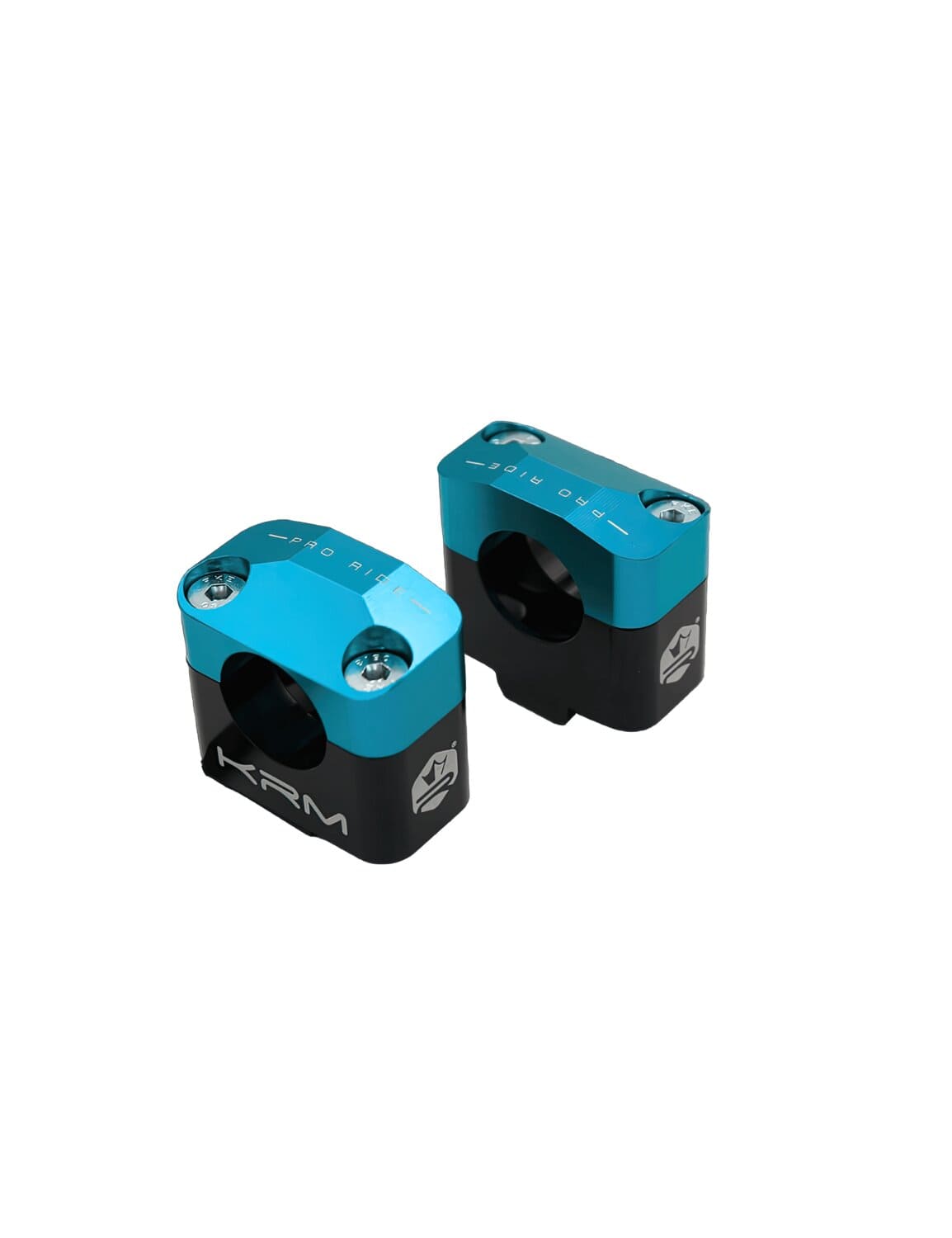 KR596F Fascette manubrio 28mm KRM Nero / Turchese, COD: KR596F
