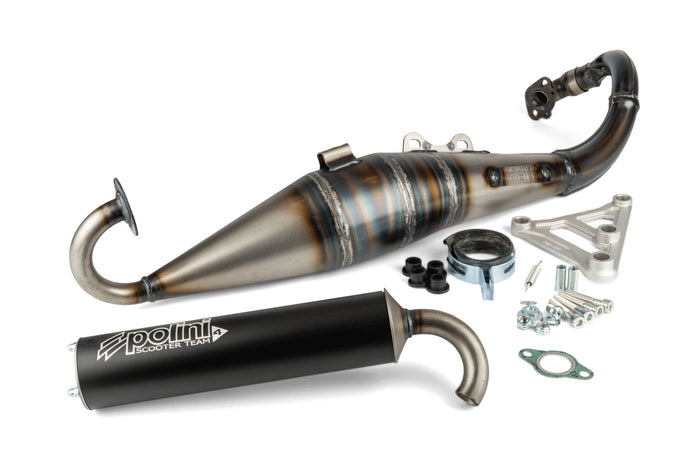 P200.0423 Scarico Polini SCOOTER TEAM 4 omologato Peugeot Kisbee 2T iniezione, COD: P200.0423
