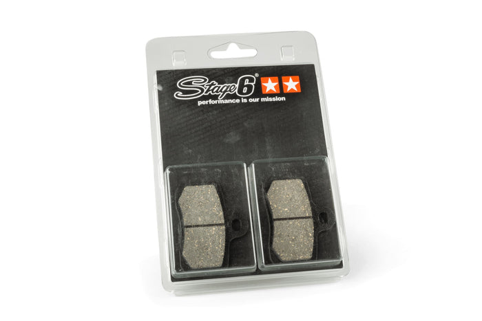 S6-1026001 PASTIGLIE FRENO STAGE6 R/T ORGANICO PER PINZA 4 PISTONI, COD: S6-1026001