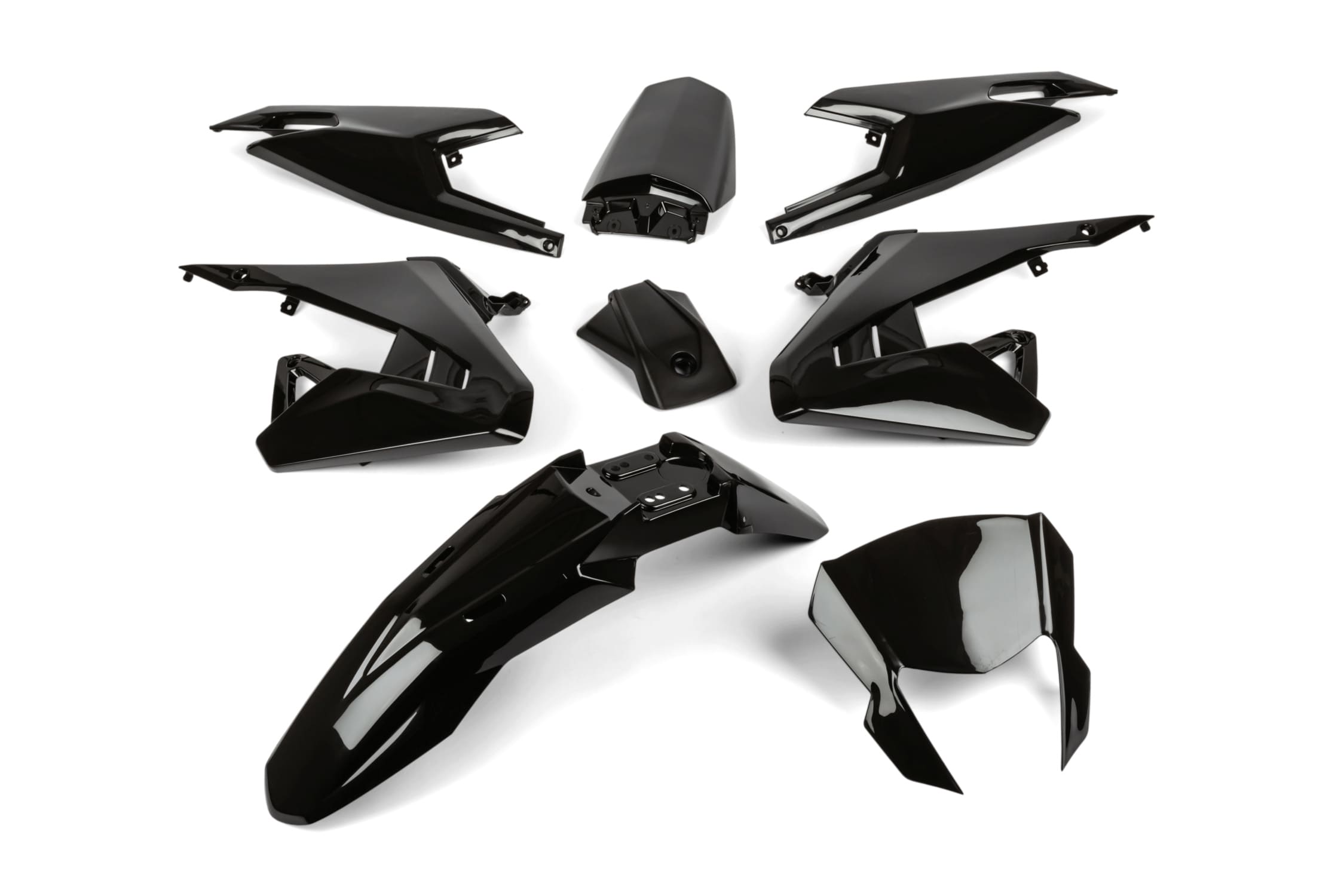 STR-983.00/BK Kit carena 8 pezzi nero Aprilia SX dopo 2018, COD: STR-983.00/BK