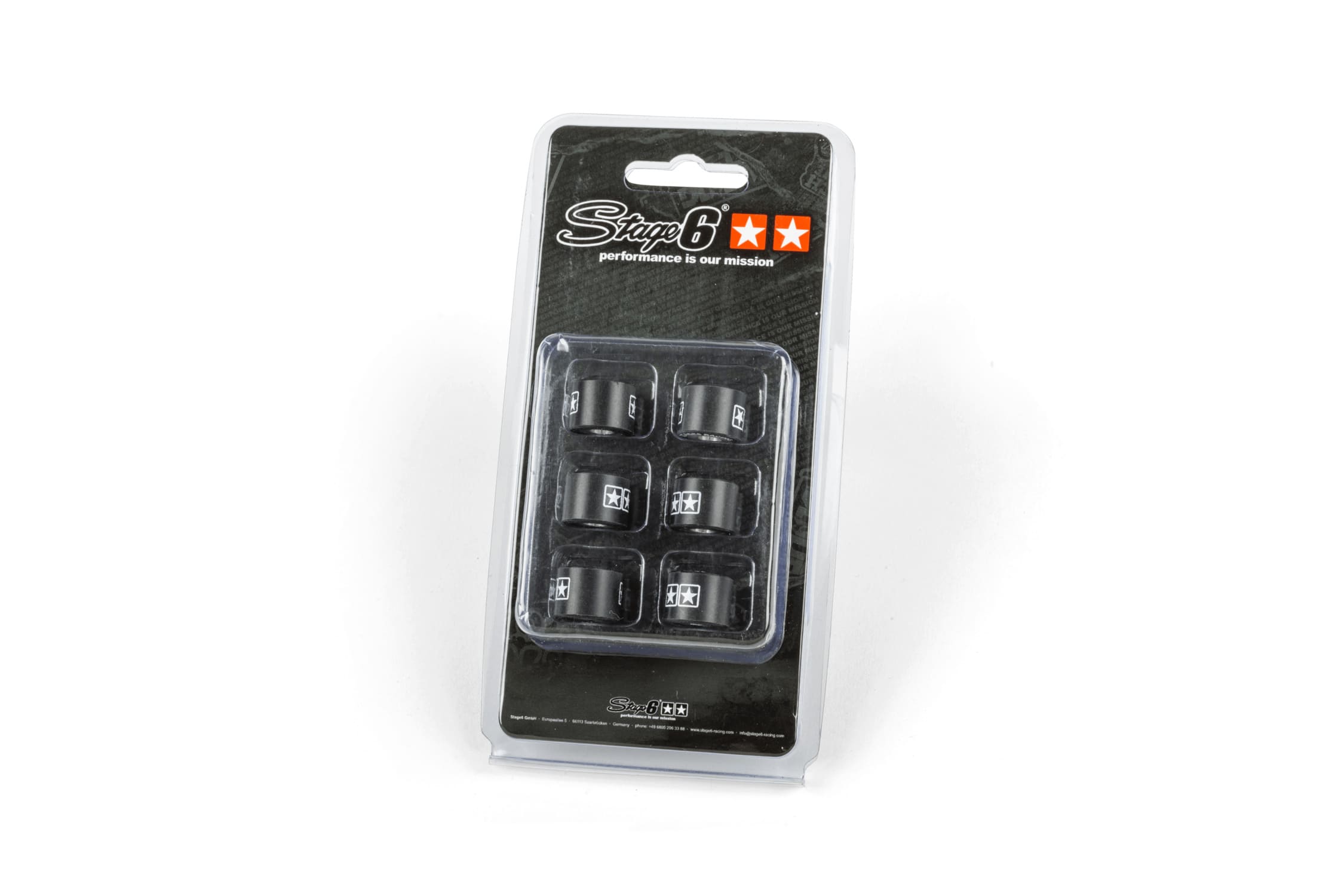 s6-g6-160400 rulli variatore (x6) 16x13 peso 4 gr, COD: S6-G6-160400
