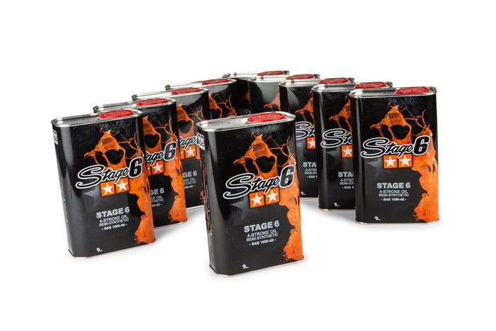 S6-0240/BOX Olio 4 tempi 10W40 Stage6 1L (x10), COD: S6-0240/BOX