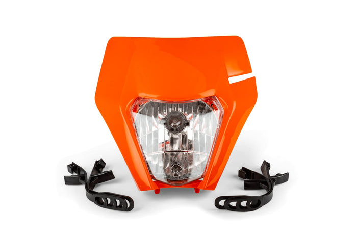 str-599.15/or faro / mascherina faro tipo ktm exc arancione, COD: STR-599.15/OR