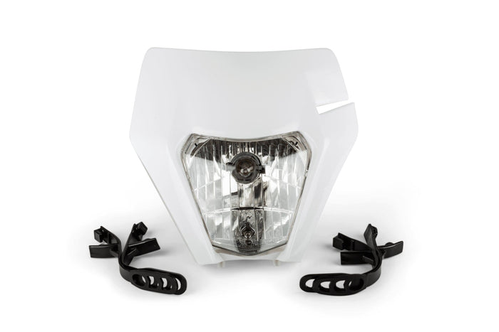 str-599.15/wh faro / mascherina faro tipo ktm exc bianco, COD: STR-599.15/WH