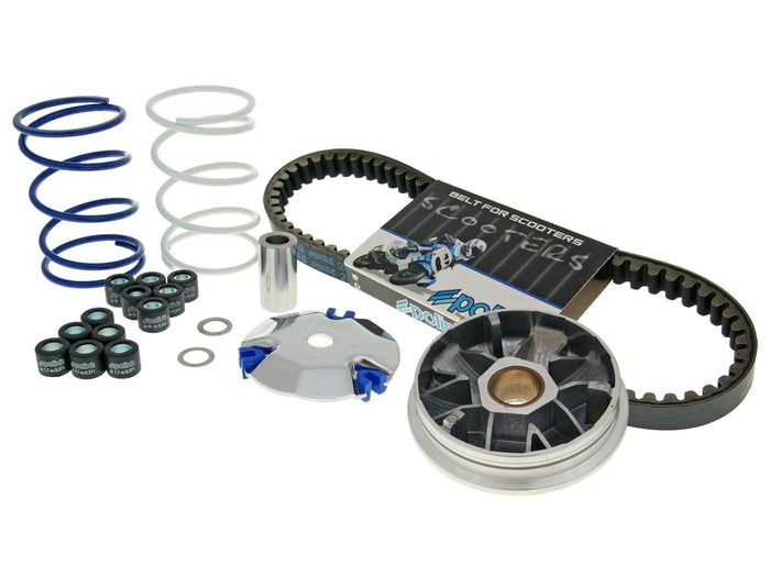U241.510.1 Kit Variatore Hi-Speed Polini, Peugeot/Honda - Bali, Zenith (Variatore, Cinghia, Molle di Contrasto, Rulli Variatore), COD: U241.510.1