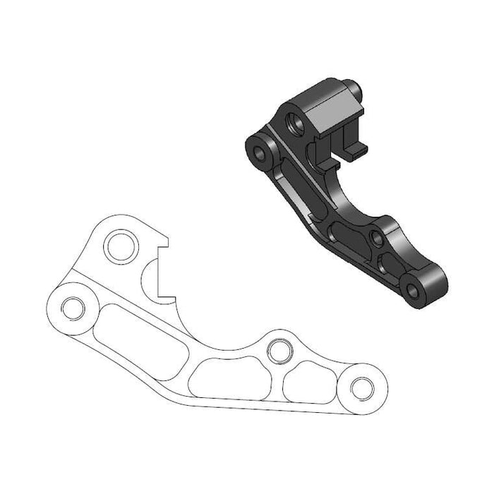 MMAST-17010085 Supporto pinza freno Moto Master 260mm YZ / YZF 2000 - 2007, COD: MMAST-17010085