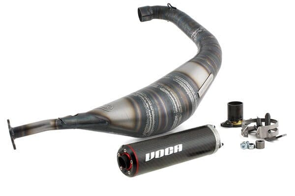 VCR-RD30192.01 Marmitta VOCA Racing, Look carbonio, 70 / 80cc, Derbi Senda