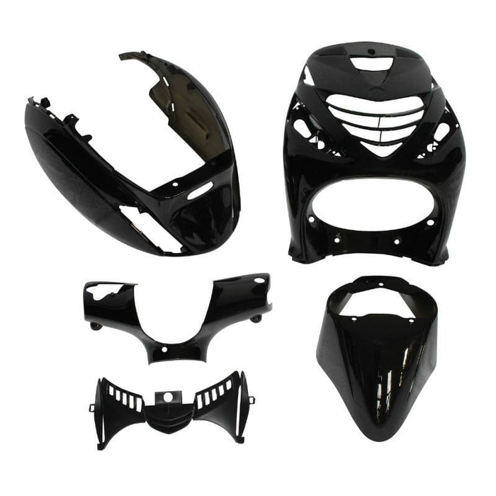 str-998.23/bk kit carenatura 5 pezzi piaggio zip sp2 nero lucido, COD: STR-998.23/BK