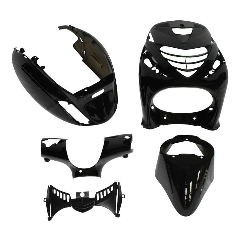 str-998.23/bk kit carenatura 5 pezzi piaggio zip sp2 nero lucido, COD: STR-998.23/BK
