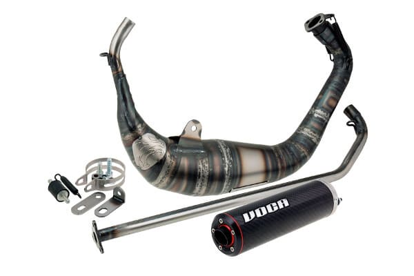 VCR-RD30193.01 Marmitta VOCA Racing, Look carbonio 70/80cc, Aprilia RS (dal 2006), Derbi GPR, Anno '05 -'11