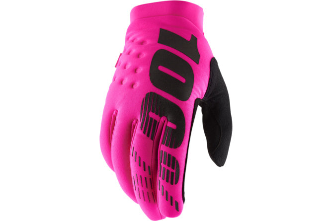 HDP-33307116 Guanti cross 100% Brisker rosa fluo XL - Billaricambi SRLS