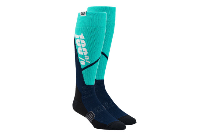HDP-34310762 Calze cross 100% Torque Thick Comfort STEEL/blu marina S/M - Billaricambi SRLS
