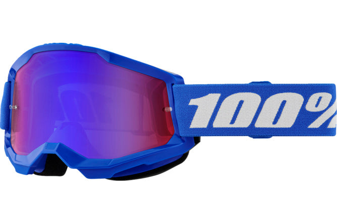 HDP-26013491 Maschera cross 100% Strata 2 blu specchio rosso/blu - Billaricambi SRLS