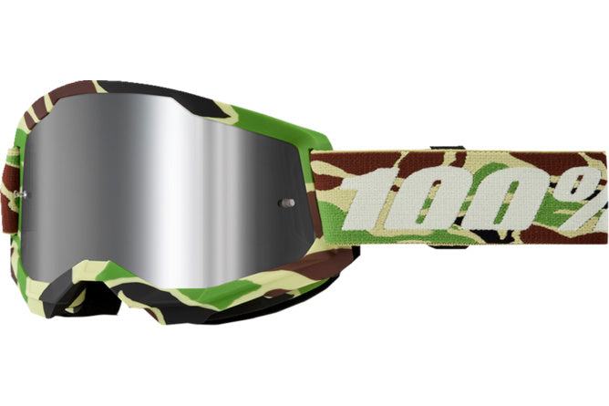 HDP-26013501 Maschera cross 100% Strata 2 WAR CAMO specchio argento - Billaricambi SRLS