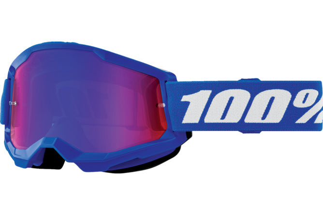 HDP-26013510 Maschera cross bambino 100% Strata 2 blu specchio rosso/blu - Billaricambi SRLS