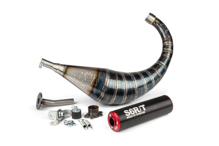 S6-96193751/RE Scarico Stage6 R/T 70-80cc nero/rosso Derbi, COD: S6-96193751/RE