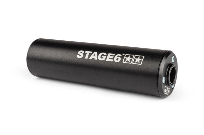 S6-9117402/BK Scarico Stage6 StreetRace Peugeot 103 SPX Nero - Billaricambi SRLS