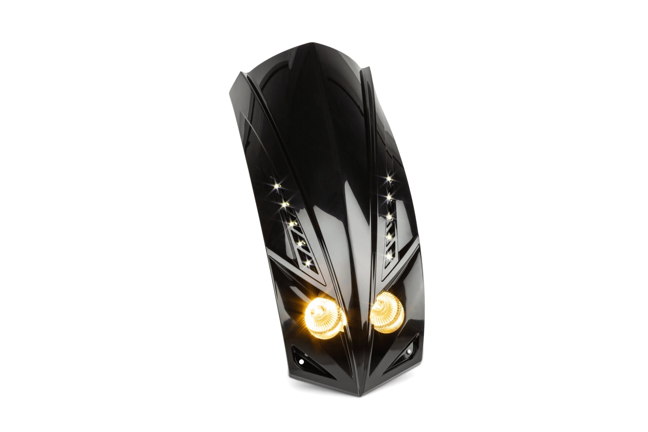STR-965.01/BK Mascherina faro doppia Peugeot Ludix nero, COD: STR-965.01/BK