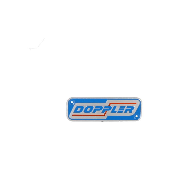 CGN520846 Emblema con logo Doppler vintage per scarico ER1/S3R 120x40mm, COD: CGN520846