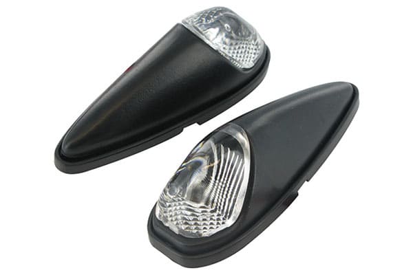 STR-695.02/BK Frecce Custom, trasparente a forma goccia d´acqua / nero, COD: STR-695.02/BK