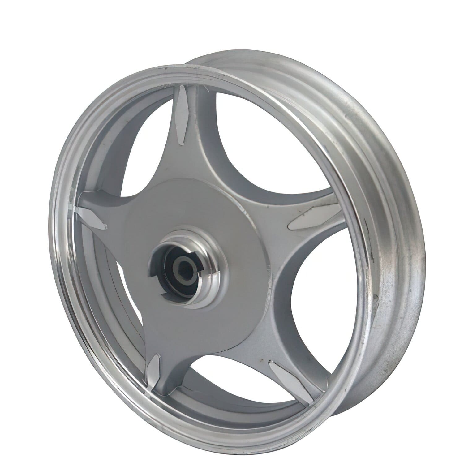 SP-33157 Cerchio anteriore Kymco Filly 1 / Baotian Speedy 1 alluminio argento, COD: SP-33157