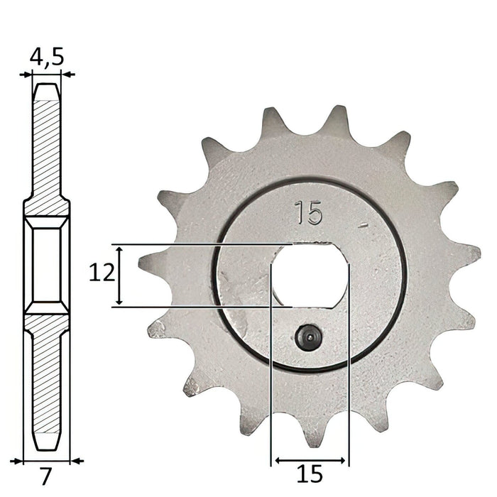 SP-5811 Pignone IGM Kreidler 3V / 4V (415) 15 denti, COD: SP-5811