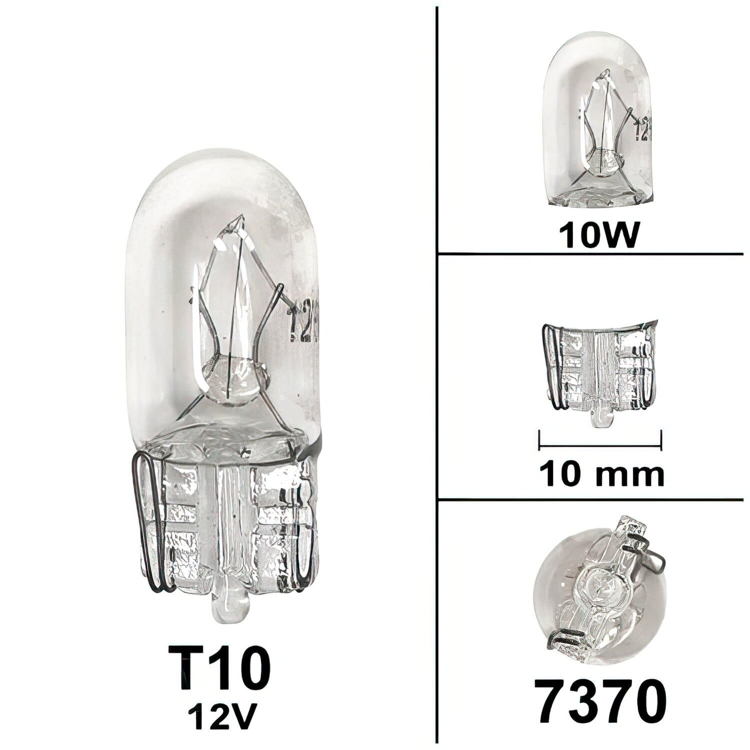 SP-7370 Lampada T10 12V 10W, COD: SP-7370