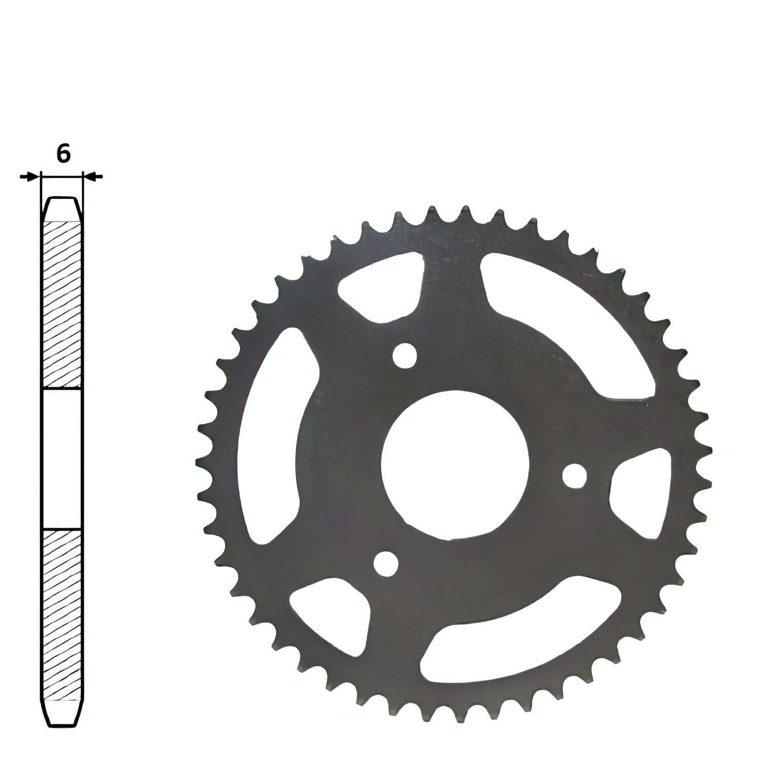 SP-85842 Corona IGM Rieju RS2 Matrix 55 mm 3 fori 46 denti, COD: SP-85842