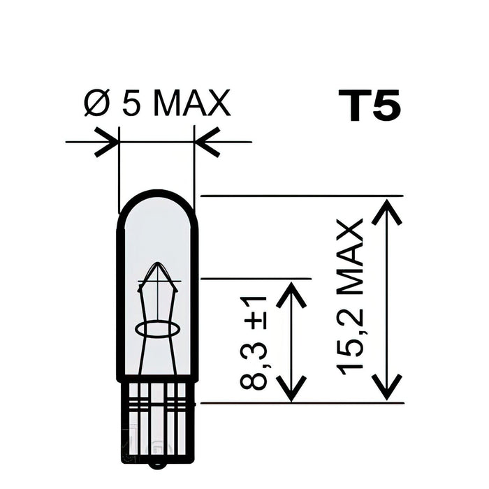 SP-89896 Lampada con base in vetro T5 12V 2,3W, COD: SP-89896