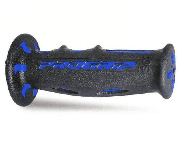405401875 pair of progrip 601-150 scooter grips, blue/black, double density, without hole