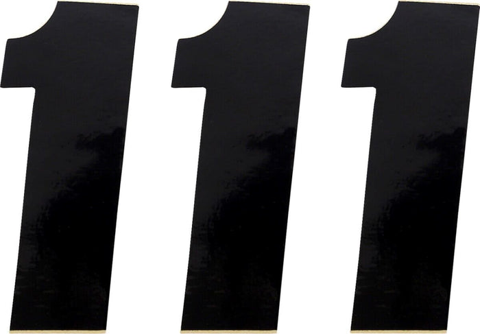 MR43100641 Adesivo Numero di Gara nero 12 cm # 1, COD: MR43100641