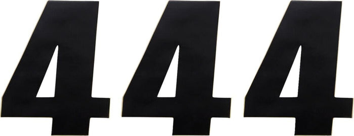 MR43100644 Adesivo Numero di Gara nero 12 cm # 4, COD: MR43100644