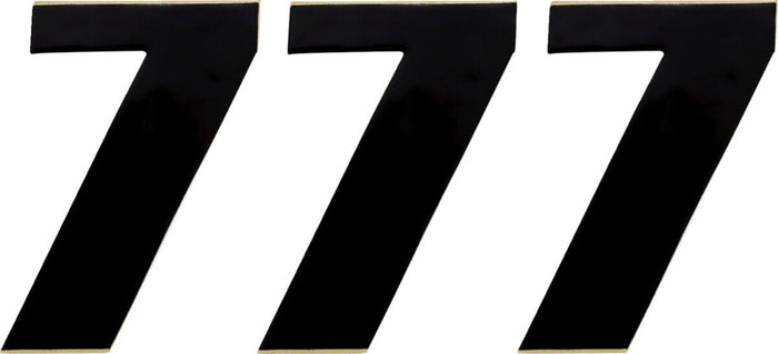 MR43100647 Adesivo Numero di Gara nero 12 cm # 7, COD: MR43100647