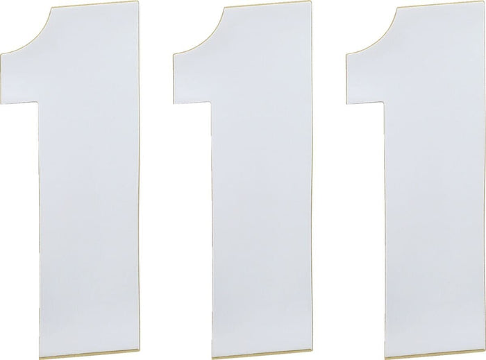 MR43100671 Adesivo Numero di Gara bianco 15 cm # 1, COD: MR43100671
