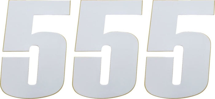 MR43100675 Adesivo Numero di Gara bianco 15 cm # 5, COD: MR43100675