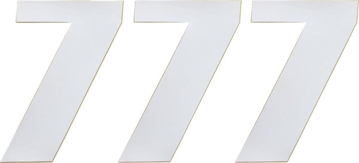 MR43100677 Adesivo Numero di Gara bianco 15 cm # 7, COD: MR43100677