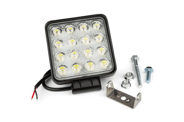 STR-599.12/BK Faro ausiliario quadrato 16 LED, COD: STR-599.12/BK