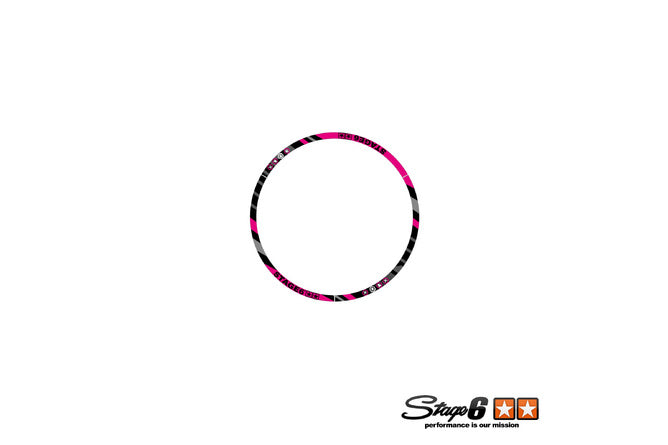 S6-0510.2/PK Set Rim Sticker Scooter 10" Stage6 Pink
