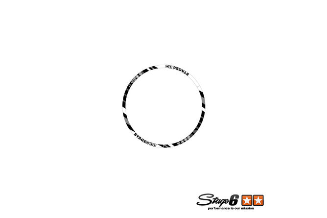 S6-0510.2/WH Set adesivo cerchione Scooter 10" Stage6 Blanc, COD: S6-0510.2/WH
