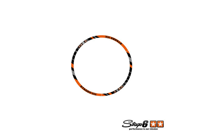 S6-0512.2/OR Set adesivo cerchione Scooter 12" Stage6 Arancione, COD: S6-0512.2/OR
