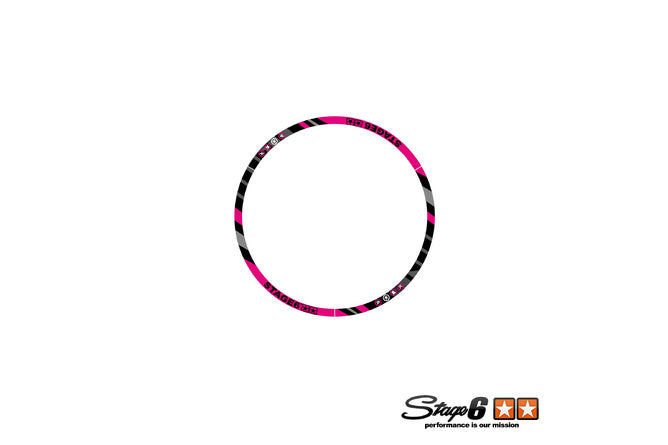 S6-0512.2/PK Set adesivo cerchione Scooter 12" Stage6 Rosa, COD: S6-0512.2/PK