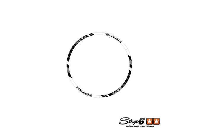 S6-0513.2/WH Set adesivo cerchione Scooter 13" Stage6 Blanc, COD: S6-0513.2/WH