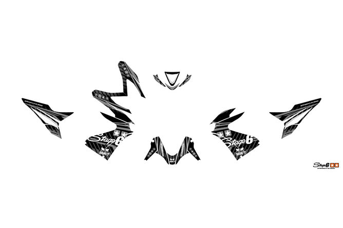 S6-056602.2/BK Kit deco Yamaha Aerox dopo 2013 Stage6 Nero, COD: S6-056602.2/BK