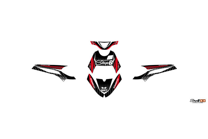 S6-056801.2/RE Kit deco Yamaha BWs dopo 2004 Stage6 Rosso, COD: S6-056801.2/RE
