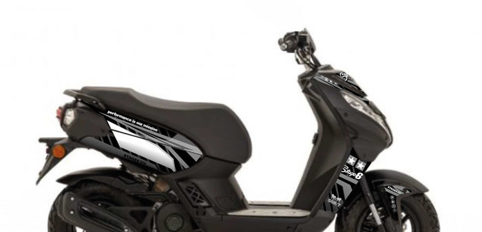 S6-057801.2/BK Kit deco Peugeot Streetzone Stage6 Nero, COD: S6-057801.2/BK