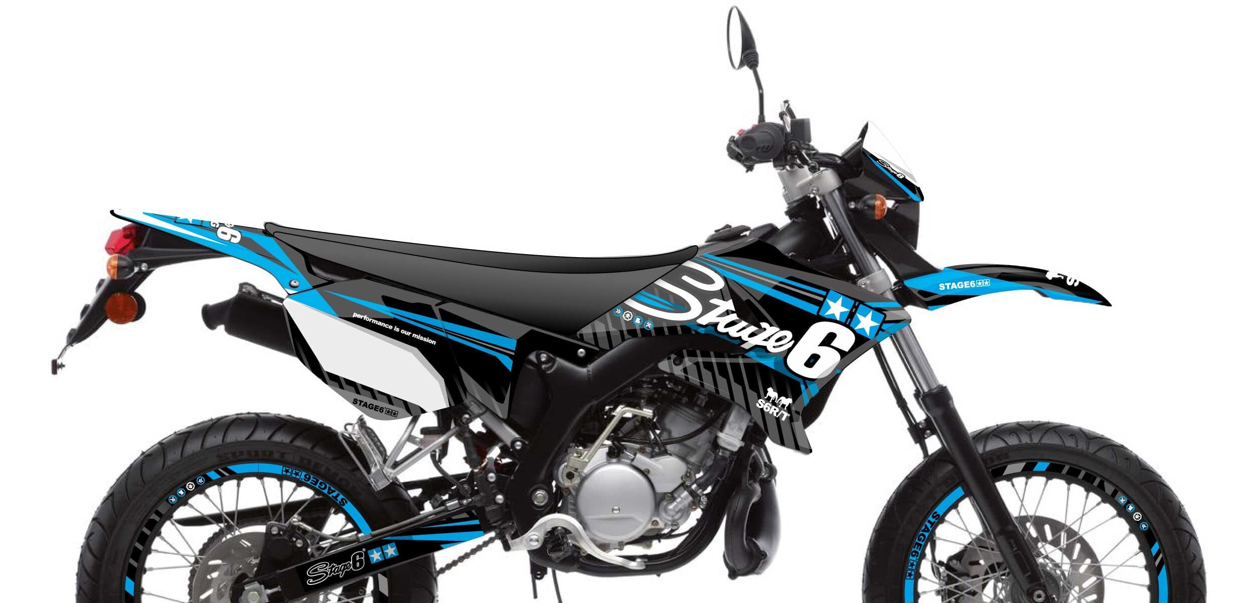 S6-058801.2/BL Kit deco Yamaha DT 50 Stage6 Blu, COD: S6-058801.2/BL