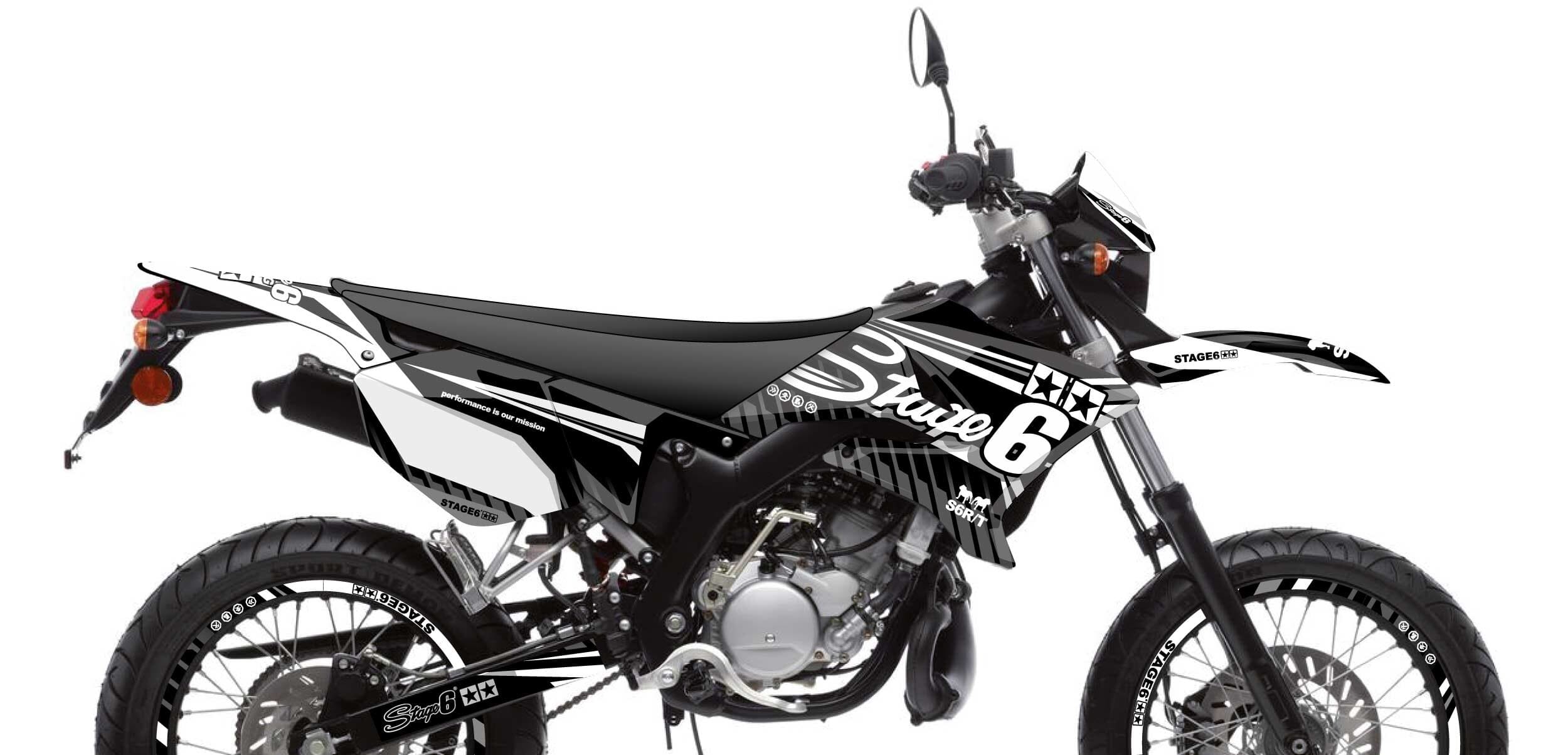 S6-058801.2/WH Kit deco Yamaha DT 50 Stage6 Blanc, COD: S6-058801.2/WH