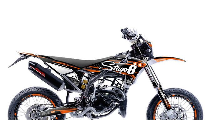 S6-058805.2/OR Kit deco Fantic XM 50 2017 - 2022 Stage6 Arancione, COD: S6-058805.2/OR