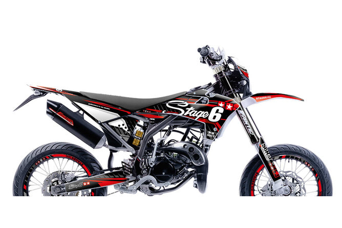 S6-058805.2/RE Kit deco Fantic XM 50 2017 - 2022 Stage6 Rosso, COD: S6-058805.2/RE